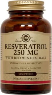 Resveratrol 250Mg Con Extracto De Vino Tinto. 30 Cápsulas Blandas.