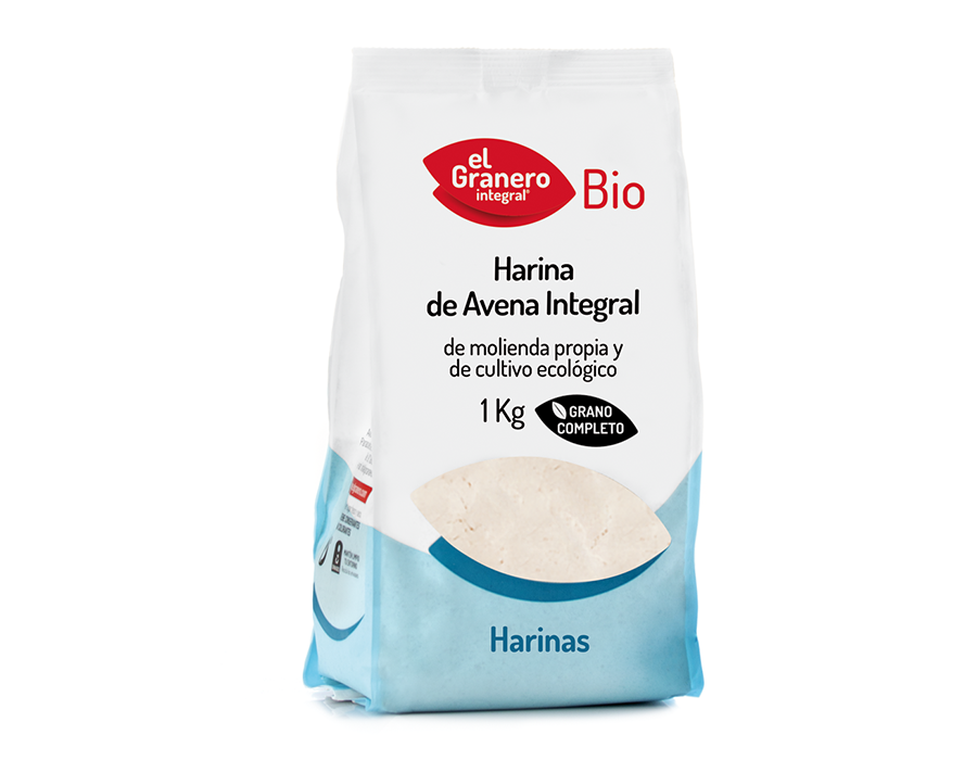 Harina Avena integral Bio 1kg El Granero