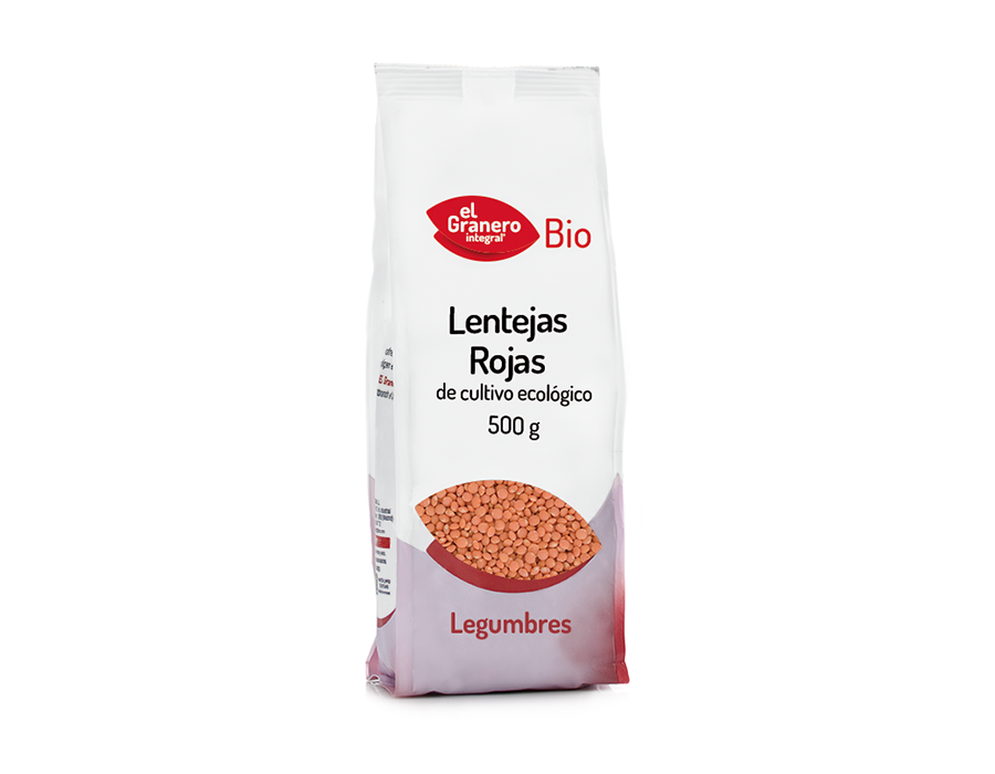 Lentejas Rojas Bio 500g El Granero